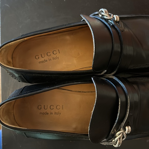 TIMELESS Vintage Black Gucci Leather Knot Bit Loafers - Picture 8 of 13